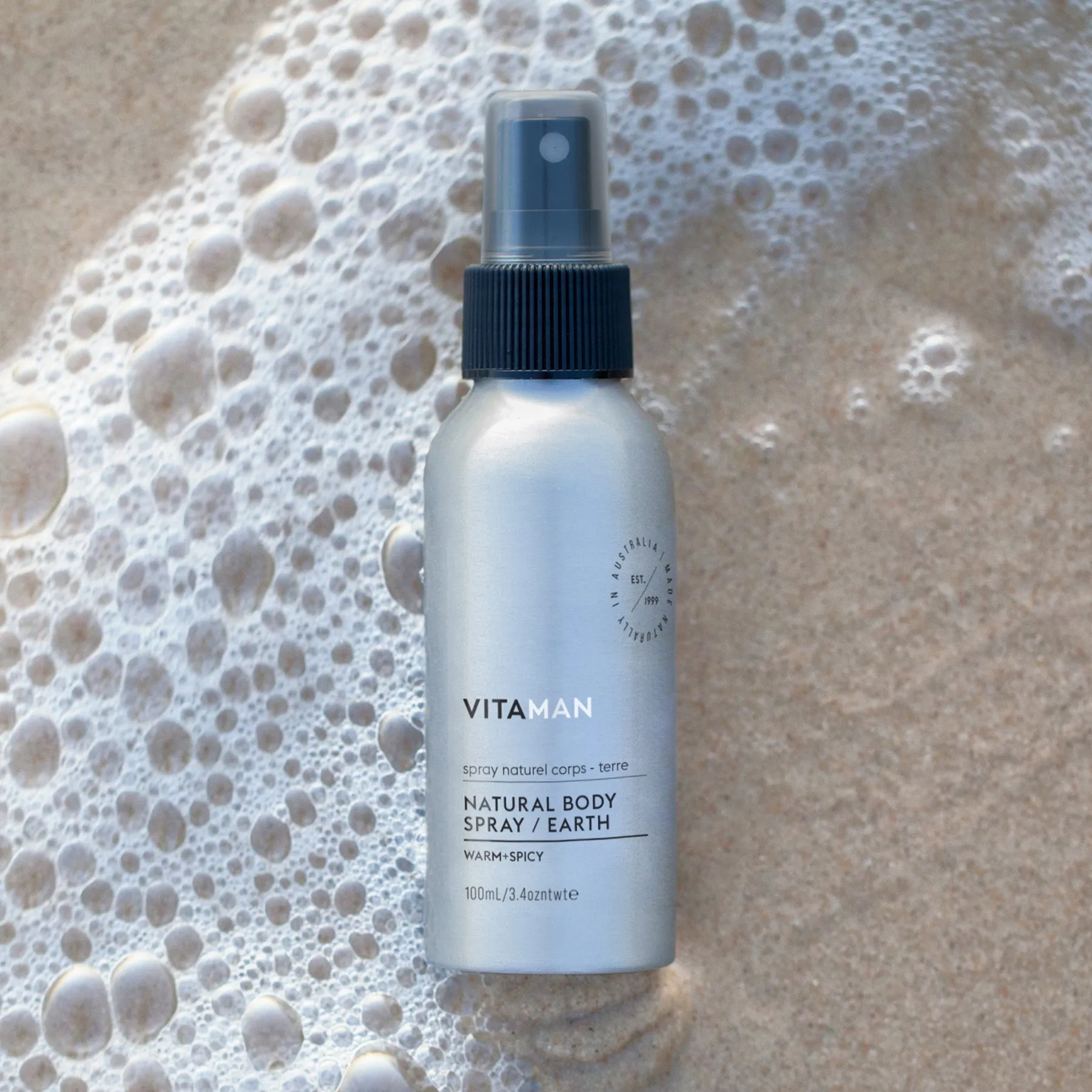 Body Spray - Earth (Patchouli) Aluminum-Free, Long-Lasting (3.4 fl oz)