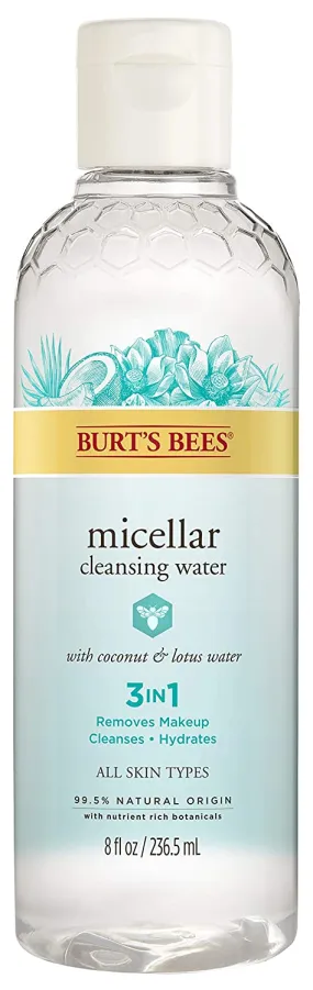Burt's Bees Micellar Cleansing Water with Coconut & Lotus Extract, 8 oz.