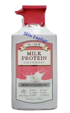 By:Our Milk Protein Strawberry Body Cleanser