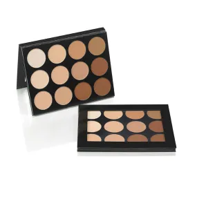 Celebré Pro-HD Pressed Powder Foundation 12 Color Contour/Highlight Palette
