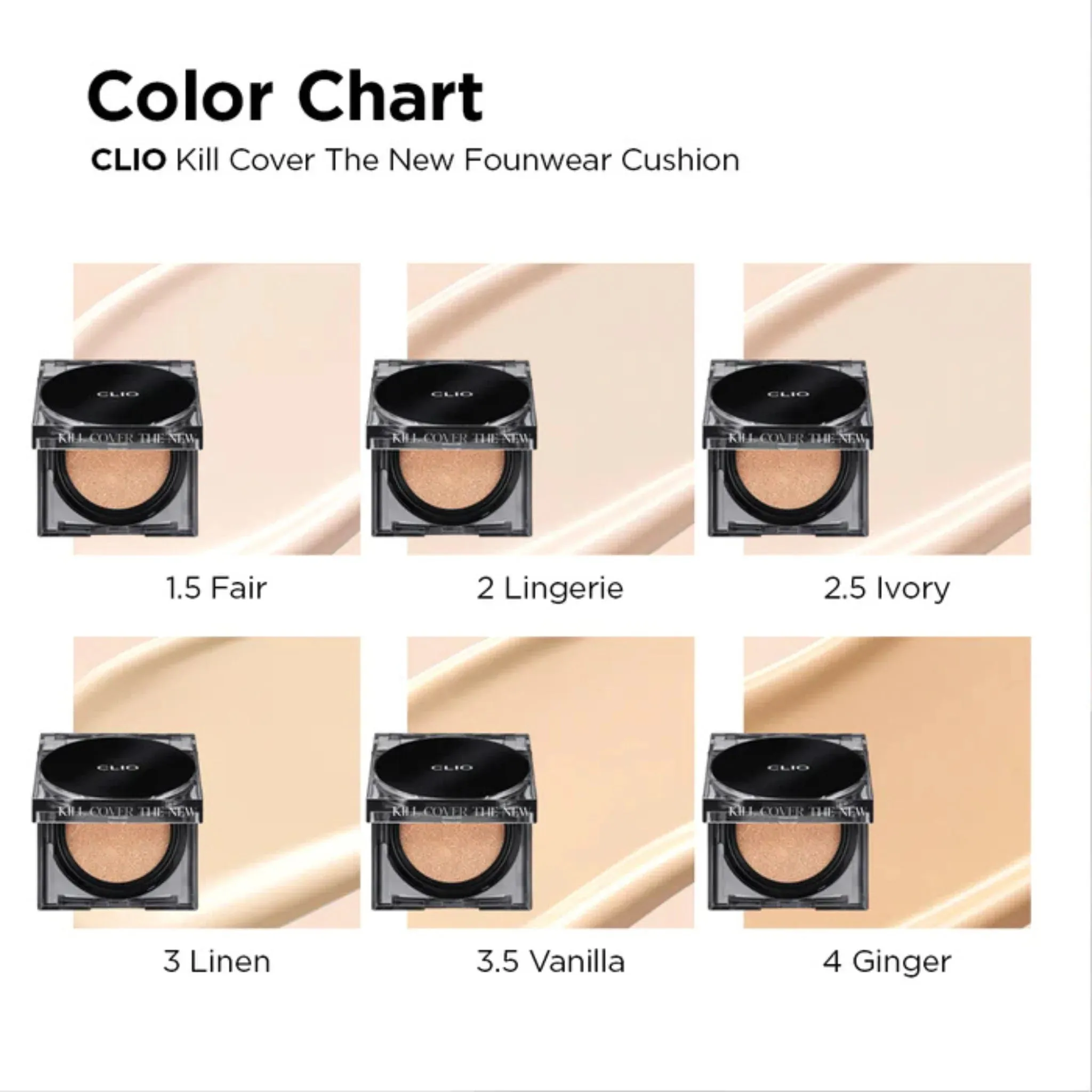 Clio Kill Cover The New Founwear Cushion (3 shades)