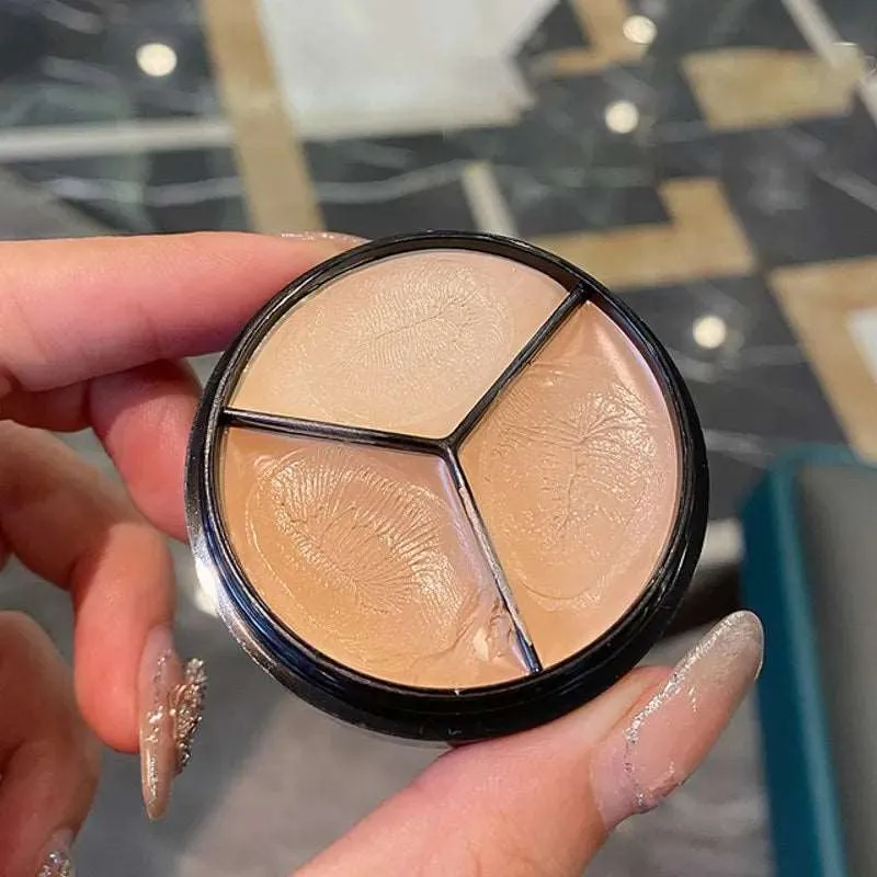 Contour Concealer Palette with Brush Moisturizing Full Coverage Cream Makeup