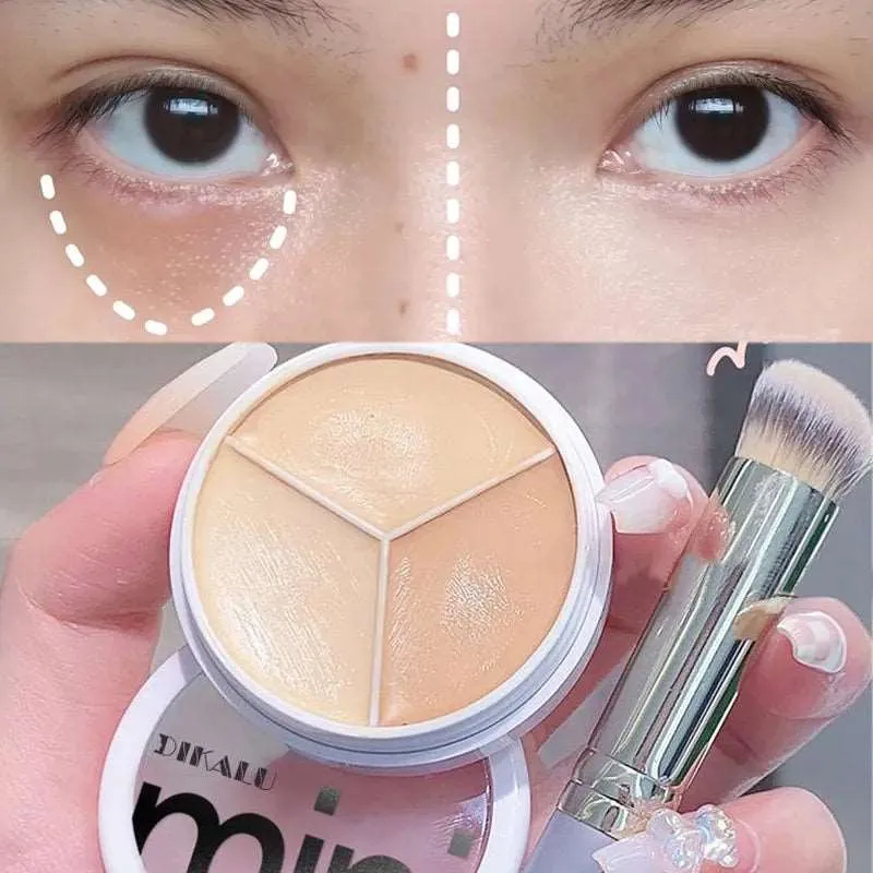 Contour Concealer Palette with Brush Moisturizing Full Coverage Cream Makeup