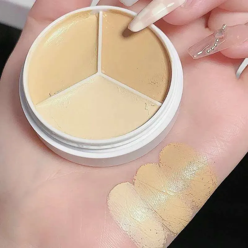 Contour Concealer Palette with Brush Moisturizing Full Coverage Cream Makeup