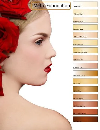 Glam Air Airbrush Makeup Foundation System Kit with 5 Shades of Foundation and Blush(choose your s from the drop down menu) (Light Matte)