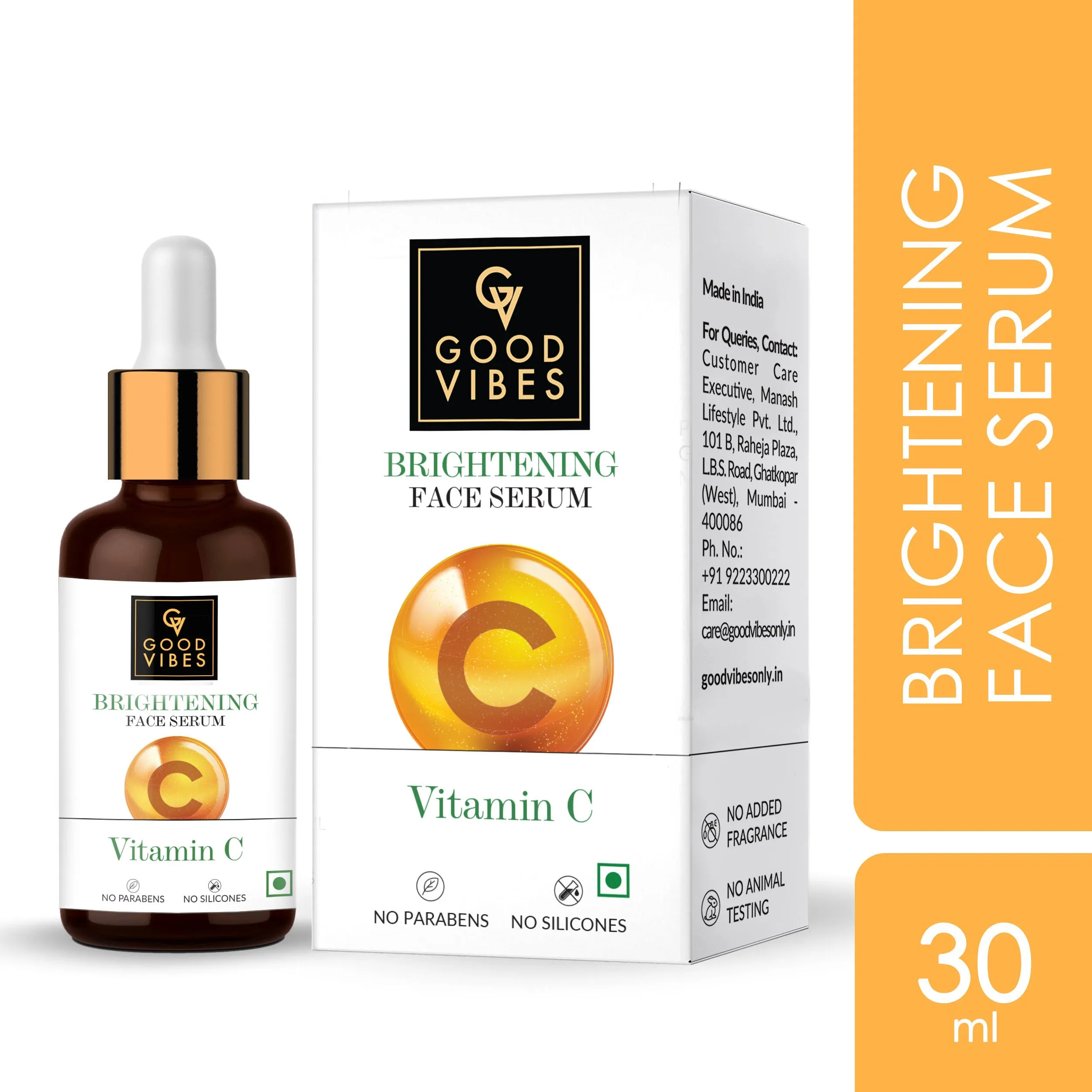Good Vibes Brightening Face Serum - Vitamin C (30ml)