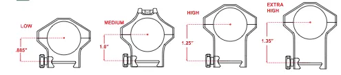 H-Series Lightweight Scope Rings