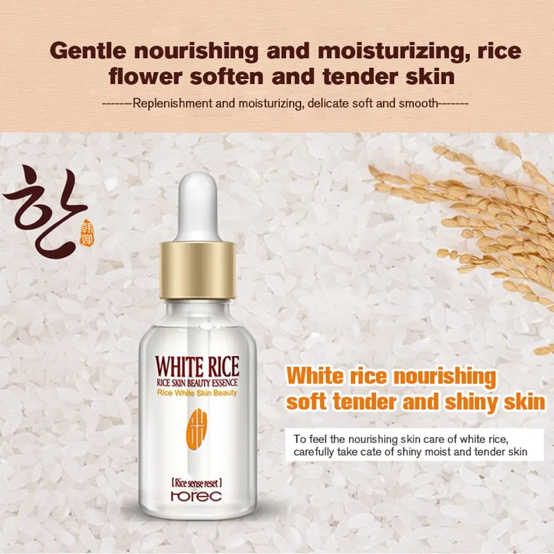 HOREC White Rice Whitening Serum Face Moisturizing Cream| Acne Treatment Skin Care |