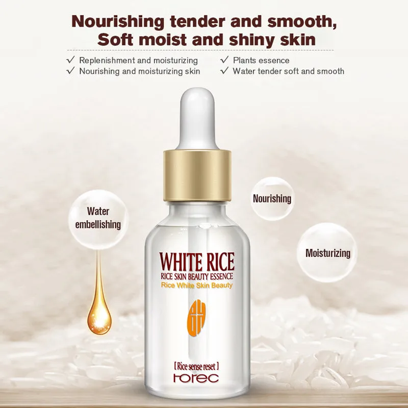 HOREC White Rice Whitening Serum Face Moisturizing Cream| Acne Treatment Skin Care |