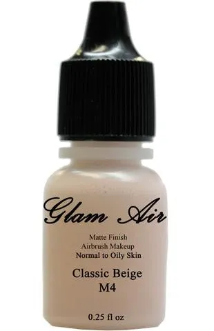 June Glow Collection Set of Six (6) Shades of Glam Air Airbrush Matte Makeup Foundation, Airbrush Blush and Airbrush Eye Shadow Water-based Formula Last All Day (For All Skin Types)0.25oz Bottles