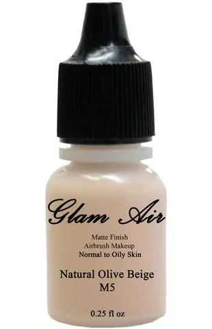 June Glow Collection Set of Six (6) Shades of Glam Air Airbrush Matte Makeup Foundation, Airbrush Blush and Airbrush Eye Shadow Water-based Formula Last All Day (For All Skin Types)0.25oz Bottles