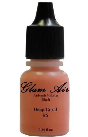 June Glow Collection Set of Six (6) Shades of Glam Air Airbrush Matte Makeup Foundation, Airbrush Blush and Airbrush Eye Shadow Water-based Formula Last All Day (For All Skin Types)0.25oz Bottles