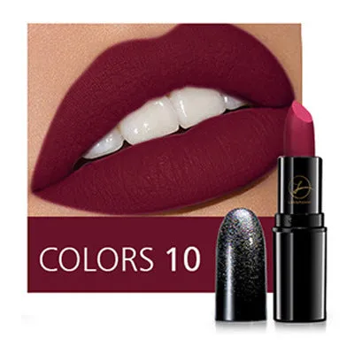 Long-Lasting Glitter Matte Lipstick