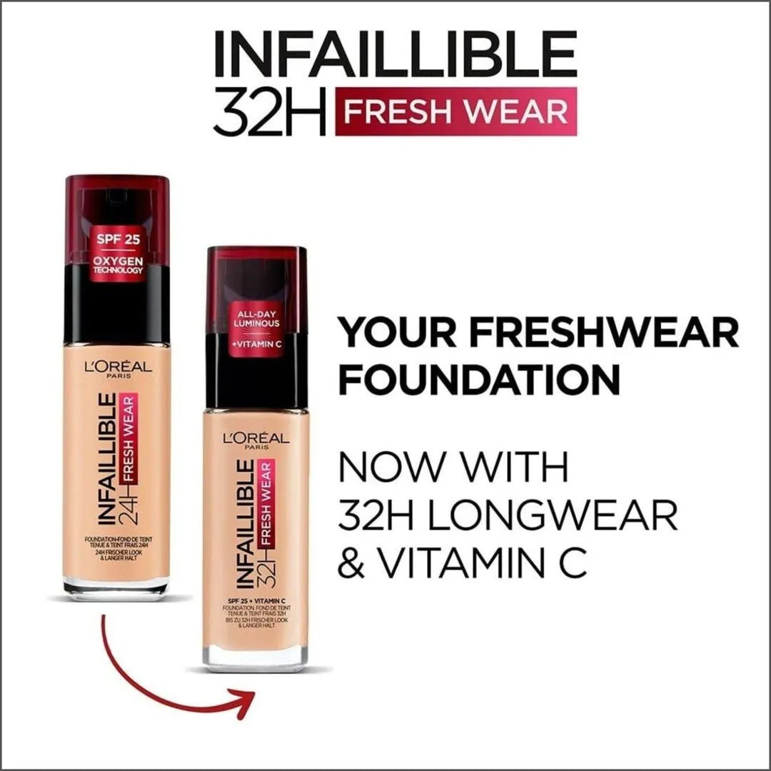 L'Oréal Infaillible 32hr Fresh Wear Foundation - 340 Copper