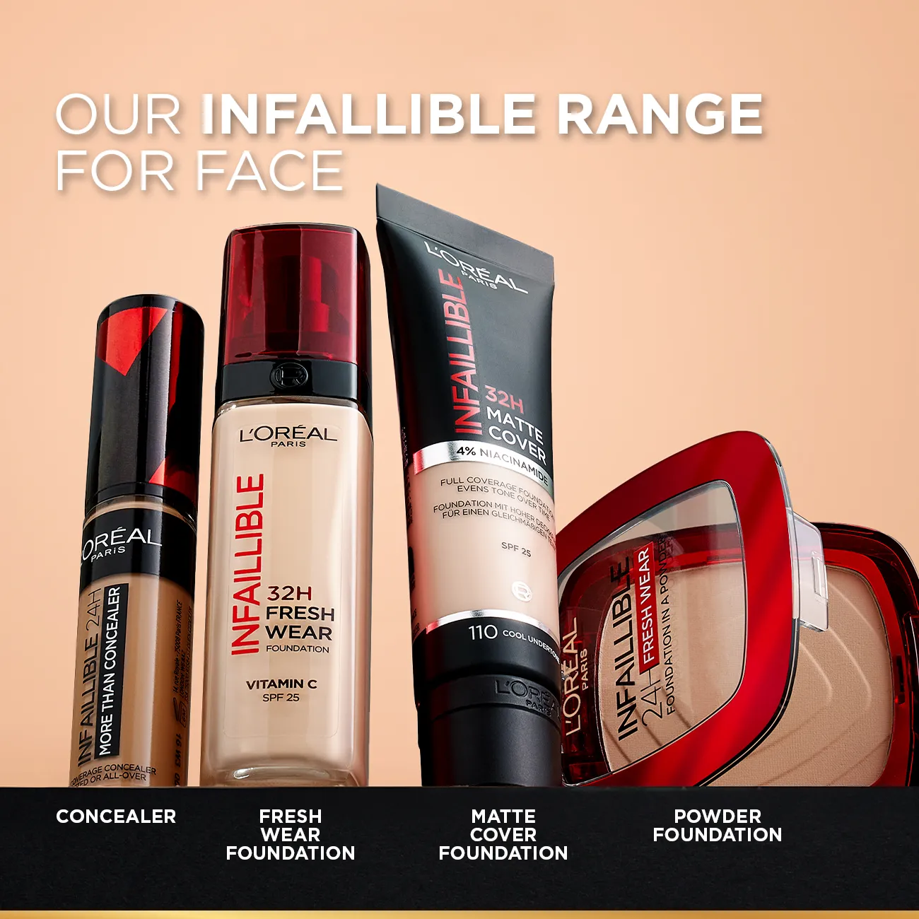 L'Oreal Paris Infaillible 32H Fresh Wear Foundation - 30 ML