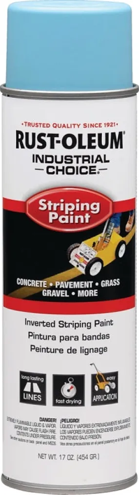 Rust-Oleum 1627838 Inverted Marking Spray Paint, Flat/Matte, Blue, 18 oz, Can :CAN: QUANTITY: 1