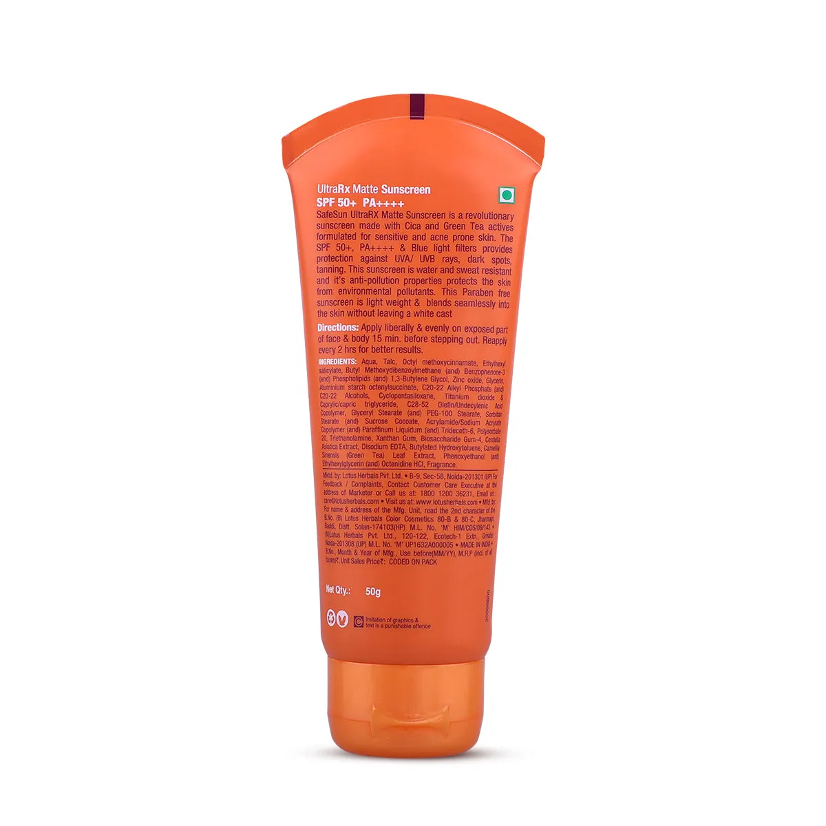 Safesun UltraRx Matte Sunscreen SPF 50 PA    