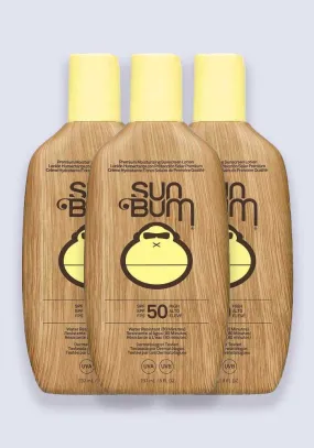 Sun Bum Original SPF 50 Sunscreen Lotion 237ml - 3 Pack Saver