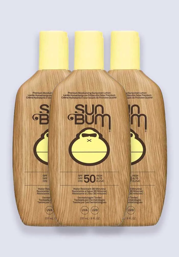 Sun Bum Original SPF 50 Sunscreen Lotion 237ml - 3 Pack Saver