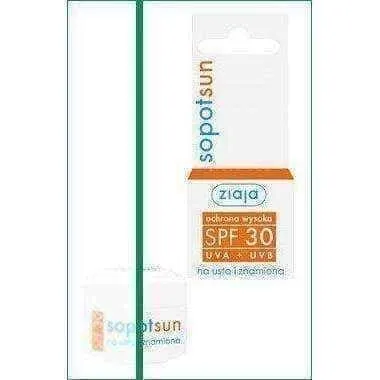 Sunscreen ZIAJA SOPOT Sun preparation for lips and birthmarks SPF 30 15ml